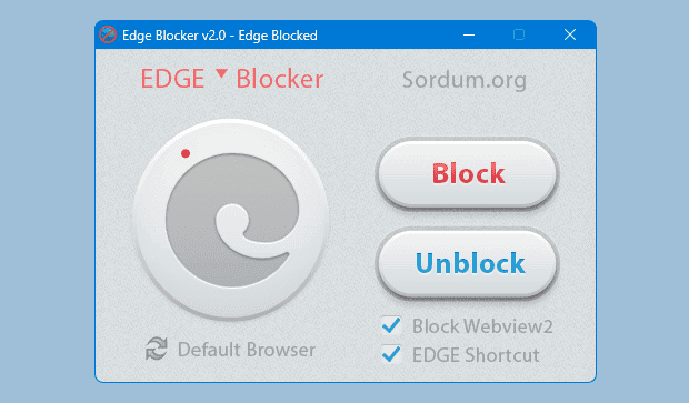 Cách chặn và Mở lại Microsoft Edge