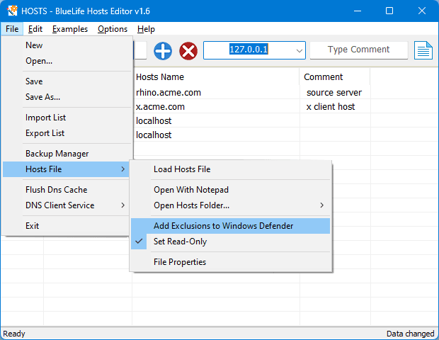 Thêm file hosts vào danh sách loại trừ của Windows Defender