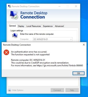 Hướng dẫn sửa lỗi CredSSP hiệu quả