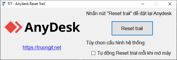 Khắc phục giới hạn AnyDesk trial