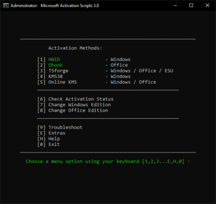 Microsoft Activation Scripts (MAS)