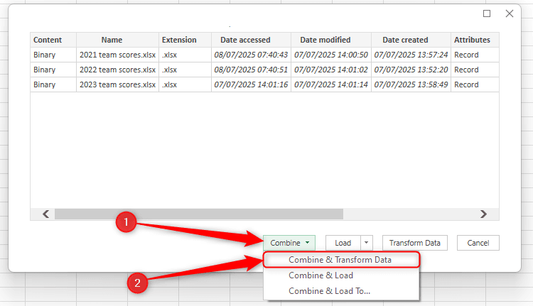 Gộp file Excel siêu nhanh bằng Power Query