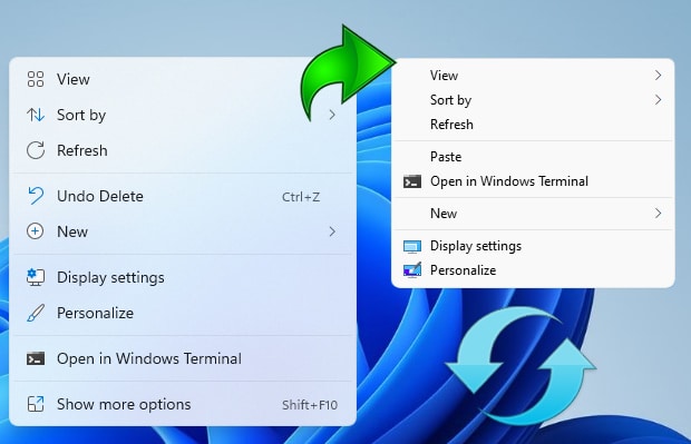 So sánh menu chuột phải mới và cũ trên Windows 11