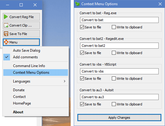 Thêm tùy chọn chuyển đổi vào menu ngữ cảnh Windows