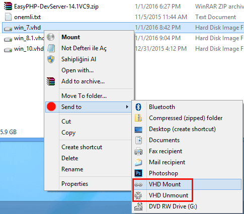 Mount VHD/ISO Nhanh Gọn Với VHD Context