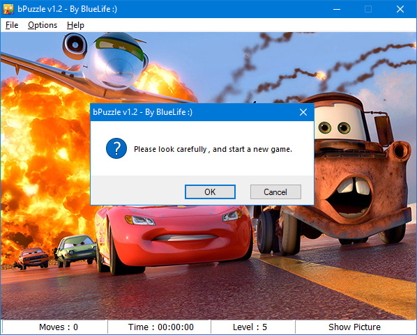 bluelife puzzle start the game