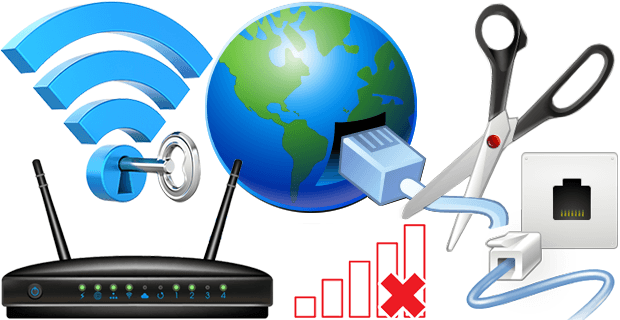 Block internet with netdisabler