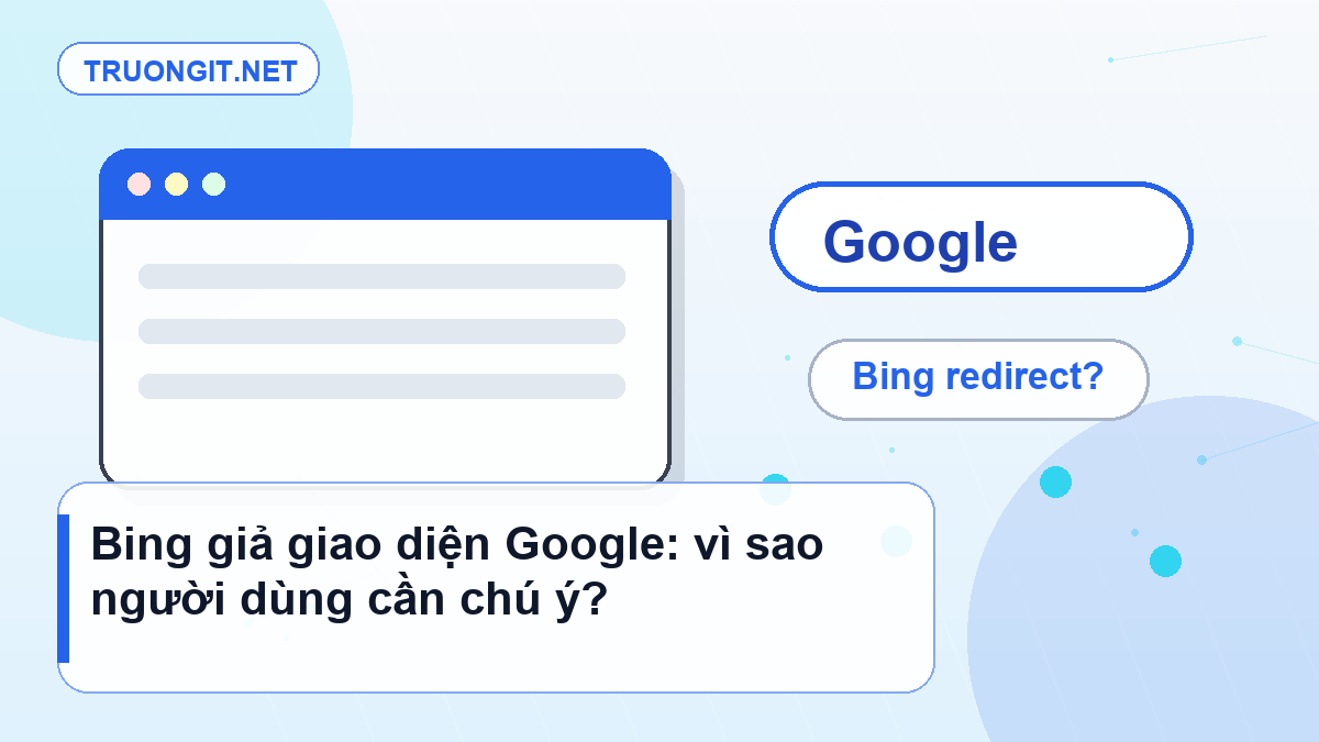 Bing giả giao diện Google