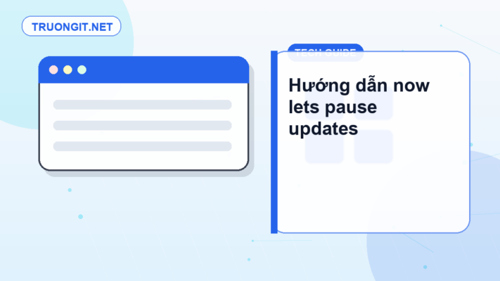 now lets pause updates indefinitely