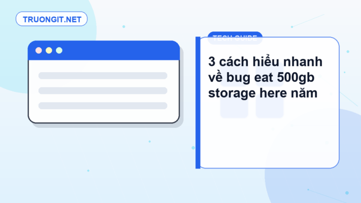 bug eat 500gb storage here
